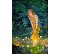 Midsummer Eve - Edward Robert Hughes - Notebook: 120 Lined Pages 6" x 9" Journal Diary Notepad