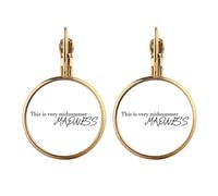 Midsummer Madness - Orecchini pendenti a clip, in oro, non piercing