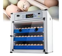 MIDUOLAI Argento,204 Eggs,Incubatrice Automatica per Uova, Controllo di Temperatura E umidità, Girauova Automatico E Rabbocco d'Acqua, per Uova di Gallina, Anatra, Oca E Piccione