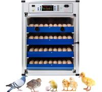 MIDUOLAI Argento,272 Eggs,Incubatrice 340 Uova da Cova, Incubatrice per Uova di Gallina E Quaglia, con Controllo della Temperatura E Display A LED, Kit Incubatrice per Pollame Allevamento