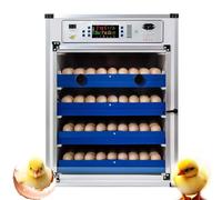 MIDUOLAI Argento,272 Eggs,Incubatrice Automatica per Uova, Controllo di Temperatura E umidità, Girauova Automatico E Rabbocco d'Acqua, per Uova di Gallina, Anatra, Oca E Piccione