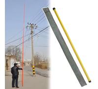 MIDUOLAI Asta di Misurazione Isolata, Altezza Regolabile, Asta di Misurazione Telescopica da 15 Metri, con Borsa per Il Trasporto, Strumento Professionale per Uso Commerciale,Giallo,26.2ft/8m