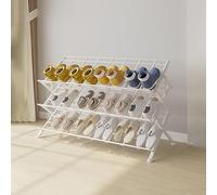 MIDUOLAI Bianca,55x30x62cm,Scarpiera Portatile A 6 Ripiani Stretta, Portascarpe Indipendente per Ingresso, Organizzatore per Riporre 12-30 Paia di Scarpe, per Corridoi E Camere da Letto