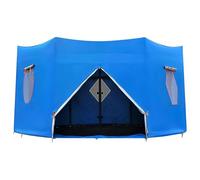 MIDUOLAI Blu,15FT,Copertura per Trampolino Ricreativo, Coperture Parasole Resistenti, Tenda per Trampolino in Tessuto Oxford, con Finestra E Lucernario, per 6 Pali Dritti