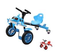 MIDUOLAI Blu,Macchinina Giocattolo da Drifting, Auto da Drifting A Pedali, Ruote Girevoli A 360°, Sedile Regolabile, Regalo Cavalcabile per Interni Ed Esterni