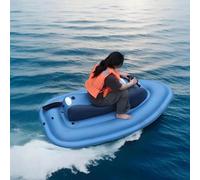 MIDUOLAI Blu,Without Thruster,Moto d'Acqua Gonfiabile 2025, con Motore Staccabile da 500 W, Spinta Regolabile A 10 velocità, Doppie Pinne Stabilizzatrici, Design Portatile per Laghi E Acque Costiere