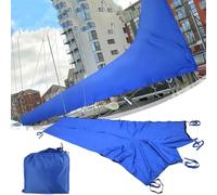 MIDUOLAI Blue 210d,8--9ft,Copertura per Boma Randa, Telo Copribarca in Tessuto Oxford Spesso, Telo Copribarca A Vela Antivento E Impermeabile per Esterni, Confezioni di Vele Parasole