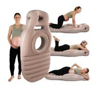 MIDUOLAI Cachi,Cuscino Gonfiabile per Gravidanza, Cuscino Ad Aria per Tutto Il Corpo per Donne Incinte, Cuscino per maternità con Foro Addominale, Galleggiante Portatile per Piscina