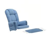 MIDUOLAI Cuscini di Ricambio per Sedia A Dondolo Glider 5 Pezzi, con Fodera per Pouf E Tasca Laterale Portaoggetti, per Sedie A Dondolo Glider,05