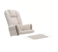 MIDUOLAI Cuscini di Ricambio per Sedia A Dondolo Glider 5 Pezzi, con Fodera per Pouf E Tasca Laterale Portaoggetti, per Sedie A Dondolo Glider,02