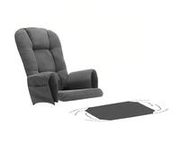 MIDUOLAI Cuscini di Ricambio per Sedia A Dondolo Glider 5 Pezzi, con Fodera per Pouf E Tasca Laterale Portaoggetti, per Sedie A Dondolo Glider,0