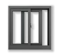 MIDUOLAI Finestra Scorrevole Orizzontale per Seminterrato, Finestre Sostituzione Seminterrati, Sostituzione Finestre Scorrevoli Orizzontali Finestra Scorrevole,Nero,37x23in/94x58cm