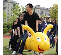 MIDUOLAI Giallo,7Seats,Giochi di Team Building, Giocattoli Sportivi per Lavoro di Squadra, Dragon Boat Gonfiabile, Attrezzature per Giochi Competitivi su Grande Scala