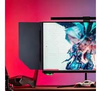 MIDUOLAI Pannello Laterale di Protezione per Schermo del Computer, Tettuccio Parasole Antiriflesso Pieghevole, Supporta Un Angolo di Regolazione di 180°,Left Side
