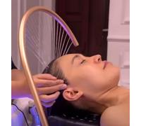 MIDUOLAI Rack Circolazione dell'Acqua Parrucchiere, Dispositivo Terapia Testa Telaio Head Spa, Attrezzature Saloni Massaggi E Spa, Rubinetto Lavabo Spa, Design Ad Arco 180°