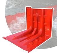 MIDUOLAI Rosso,17pcs,Pannello di Protezione dalle Inondazioni, Barriera Anti-Inondazioni per La Casa, Barriera Anti-Inondazioni Riutilizzabile A L, per Garage, Fiumi, Scantinati,