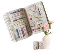 MIDUOLAI Set da Ricamo, Progetto di Cucito per Adulti, con Materiale Riutilizzabile, Artigianato Creativo, Idee per Donne E Adolescenti,Book a