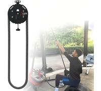 MIDUOLAI Sistema di Pulegge A Cavo, Allenatore con Corda Continua, Attrezzatura per Allenamento A Casa da Appendere, Utilizzato per Esercizi di Presa, Braccia, Schiena,Nero