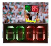 MIDUOLAI Tabellone Elettronico LED Sostitutivo per Calcio, Tabellone Sostitutivo per Arbitro, Tabellone Segnapunti Elettronico Digitale per Calcio,Single Sided