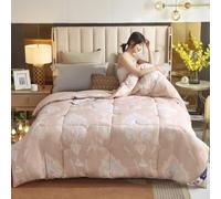 MIDUOLAI Trapunte di Lusso in Puro Cotone, Piumino Quattro Stagioni, Piumino Stampato, Piumino Singolo Matrimoniale King Size, Trapunta Classica,J,220 * 240cm/2kg