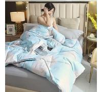 MIDUOLAI Trapunte di Lusso in Puro Cotone, Piumino Quattro Stagioni, Piumino Stampato, Piumino Singolo Matrimoniale King Size, Trapunta Classica,D,220 * 240cm/3kg