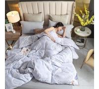 MIDUOLAI Trapunte di Lusso in Puro Cotone, Piumino Quattro Stagioni, Piumino Stampato, Piumino Singolo Matrimoniale King Size, Trapunta Classica,H,220 * 240cm/2kg