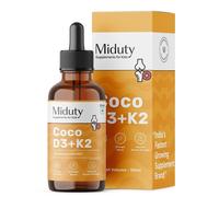 Miduty Coco D3 + K2 Vitamina D3 Gocce Neonati e Bambini - 50 ml