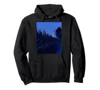 Midwest Gothic Aesthetic Rural Appalachia Moon Corn Field Felpa con Cappuccio