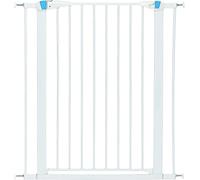 MidWest Homes for Pets Cancello per animali domestici in acciaio con striscia fosforescente; cancello per animali domestici in acciaio alto 99,06 cm da 73,66 cm a 96,52 cm di larghezza, bianco morbido