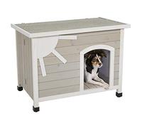 MidWest Homes for Pets Eillo - Cuccia pieghevole per cani in legno, senza attrezzi necessari per il montaggio, ideale per razze di cani di piccola taglia, beige (12EWDH-S)