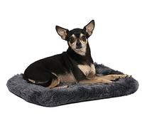 MidWest Homes for Pets Letto per cani o gatti, lungo 45,72 cm con comoda imbottitura, ottime per cani taglia Toy, colore grigio, modello 40218-GY
