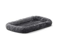 MidWest Homes for Pets Letto per cani o gatti, lungo 55,88 cm con comoda imbottitura, ottime per cani piccoli, colore grigio, modello 40222-GY