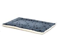 MidWest Homes for Pets Letto per cani piccoli reversibile, impronte di zampe, blu/bianco, 53,34 x 30,48 x 6,35 cm (Lu x La x A), lavabile in lavatrice, mod. 40222-FVBLS