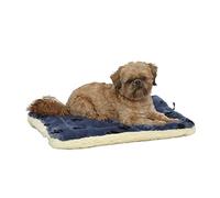 MidWest Homes for Pets Letto per cani piccoli reversibile, impronte di zampe, blu/panna, 59,69 x 43,18 x 7,11 cm (Lu x La x A), lavabile in lavatrice, mod. 40224-FVBLS