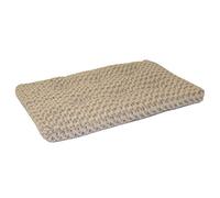 MidWest Homes for Pets QuietTime Deluxe, Lettino per animali in peluche riccio marrone chiaro (mocha) sfumato, lavabile in lavatrice, morbido, con fondo antiscivolo, adatto per gabbie da 122 cm, XL