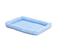 MidWest Homes for Pets QuietTime Fashion - Cuscino in pelliccia sintetica blu, ultra morbido e lavabile in lavatrice, adatto a casse e trasportini da 59 cm, per cani e gatti di piccola taglia, XS