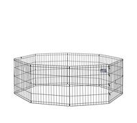 MidWest Homes for Pets Recinto esercizi per cani con porta, 60,96 x 60,96 cm, nero, E-Coated, 550-24