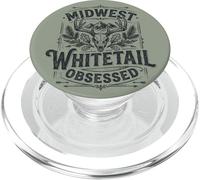 Midwest Whitetail Deer Skull Buck Hunting PopSockets PopGrip per MagSafe