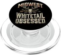 Midwest Whitetail Deer Skull Buck Hunting Vintage PopSockets PopGrip per MagSafe