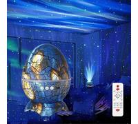 (Mieba Blue)7 styles Crack Transmission Atmosphere Nightlight Dinosaur Egg Star Lamp Full Projector Water Ripple Laser Projection Holiday gifts