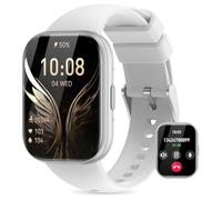 Miecgth Smartwatch Donna con ET/HRV/SIRI 1.75“ TFT orologio smartwatch donna con Chiamate Bluetooth SpO2 Monitoraggio Ciclo IP68 Sonno Cardiofrequen Fitness Tracker iOS Android (Bianco)
