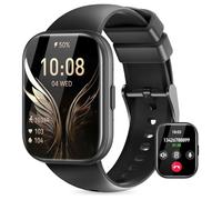Miecgth Smartwatch Uomo Donna con ET/HRV/SIRI 1.75“ TFT orologio smartwatch donna con Chiamate Bluetooth SpO2 Monitoraggio Ciclo IP68 Sonno Cardiofrequen Fitness Tracker iOS Android (Nero)
