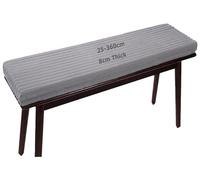 Miecoae Cuscini per Panche Cuscino Esterno Angolo Birreria Panca Giardino 90x45 100x40 110x40 120x45 Sedie Cucina Divano Legno Panchetta Rotondo 8cm Spesso Peluche Velluto Inverno(110x45 cm)