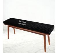 Miecoae Cuscino per Panca A 3 2 1 Posti Rettangolare Interni 45x45 120x40 100x40 per Mobili da Giardino Dondoli Chaise Longue Sdrai Panche Rotondo 8cm Spesso Peluche Velluto Inverno(110x45 cm)