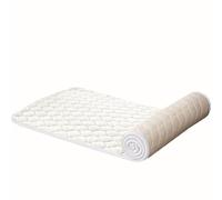 Miecoae Cuscino per Panca Flanella Custom 1,5cm Spesso, Antiscivolo, Adatto a Interno/Esterno(Bianco,35x185cm 14x73in)