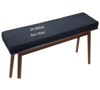Miecoae Cuscino per Panchina da Esterno Giardino 100x40 per 120x40 Legno 100x50 150x40 Panca Cuscini Interno Pavimento Divano Rotondo Quadrato 8cm Spesso Peluche Velluto Inverno(110x45 cm)