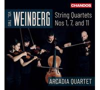 Arcadia Quartet – Mieczyslaw Weinberg: Quartetti per archi n. 1, 7 e 11 – CD – NAXOS