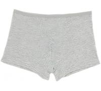 MIEGUIWOR Boxer Uomo Monouso,Intimo Maschile USA e Getta,Mutande USA e Getta Uomo per Ospedale, Viaggi, Vacanze, Spa, Massaggio, Fitness, Hotel,Vacanze (Grigio-4pcs,L)