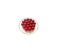 MieiBiglie - 30 Biglies Perla Rossa 14 mm Marmi di Vetro
