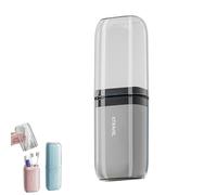 MIEJMJIA - Set di bicchieri d'acqua da viaggio, custodie per spazzolino da denti, porta spazzolini da denti e dentifricio, bicchiere per lavarsi i denti, adatto per campeggio, viaggi, viaggi d'affari